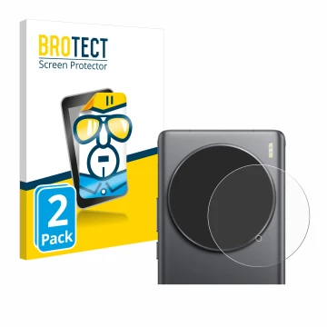 Vorderseite einer Produktverpackung mit dem Markenlogo BROTECT. Daneben ist das Gerät Vivo X100 Ultra (NUR Kameraschutz) mit d