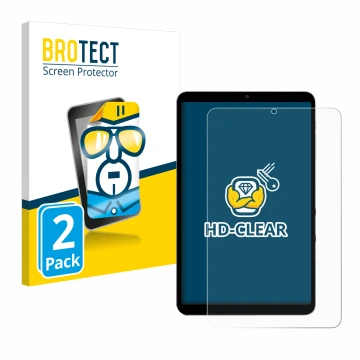 Vorderseite einer Produktverpackung mit dem Markenlogo BROTECT. Daneben ist das Gerät Alldocube iPlay 60 mini Turbo mit dem zu