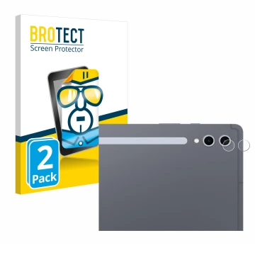 Vorderseite einer Produktverpackung mit dem Markenlogo BROTECT. Daneben ist das Gerät Samsung Galaxy Tab S10 Ultra 5G (NUR Kam
