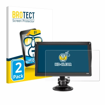 Vorderseite einer Produktverpackung mit dem Markenlogo BROTECT. Daneben ist das Gerät Xgody X10 9