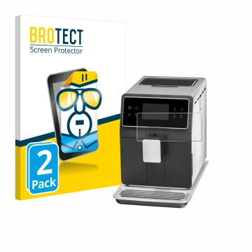 Vorderseite einer Produktverpackung mit dem Markenlogo BROTECT. Daneben ist das Gerät WMF Perfection 880L mit dem zugehörigen 