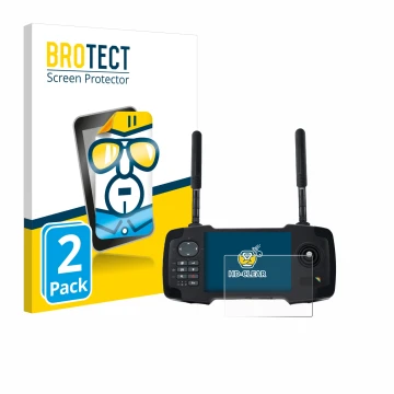 Vorderseite einer Produktverpackung mit dem Markenlogo BROTECT. Daneben ist das Gerät Toslon XR500 mit dem zugehörigen Display