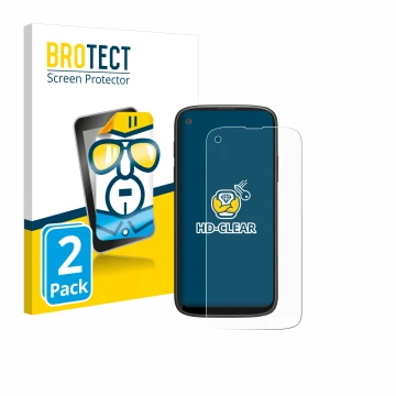 Vorderseite einer Produktverpackung mit dem Markenlogo BROTECT. Daneben ist das Gerät Unihertz Jelly Max mit dem zugehörigen D