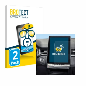 Vorderseite einer Produktverpackung mit dem Markenlogo BROTECT. Daneben ist das Gerät Renault Symbioz 2024 mit dem zugehörigen