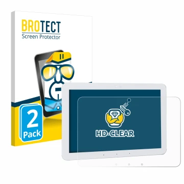 Vorderseite einer Produktverpackung mit dem Markenlogo BROTECT. Daneben ist das Gerät Amazon Echo Hub 8