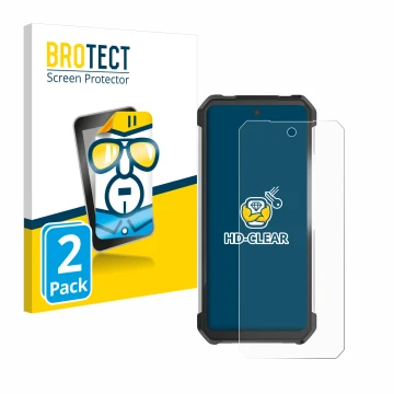 Vorderseite einer Produktverpackung mit dem Markenlogo BROTECT. Daneben ist das Gerät 8849 Tank 3 Pro mit dem zugehörigen Disp