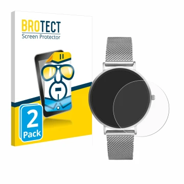Vorderseite einer Produktverpackung mit dem Markenlogo BROTECT. Daneben ist das Gerät Xcoast X-Watch Siona 2 Nano mit dem zuge