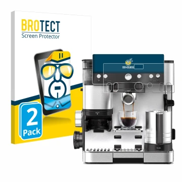 Vorderseite einer Produktverpackung mit dem Markenlogo BROTECT. Daneben ist das Gerät Ninja Luxe Cafe Essential mit dem zugehö