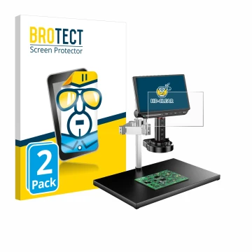 Vorderseite einer Produktverpackung mit dem Markenlogo BROTECT. Daneben ist das Gerät Tomlov TM4K-AF-MAX mit dem zugehörigen D