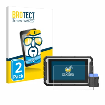 Vorderseite einer Produktverpackung mit dem Markenlogo BROTECT. Daneben ist das Gerät ArtiDiag 900BT mit dem zugehörigen Displ