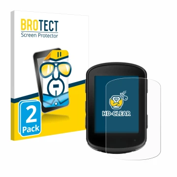 Vorderseite einer Produktverpackung mit dem Markenlogo BROTECT. Daneben ist das Gerät Garmin Edge 840 Solar mit dem zugehörige