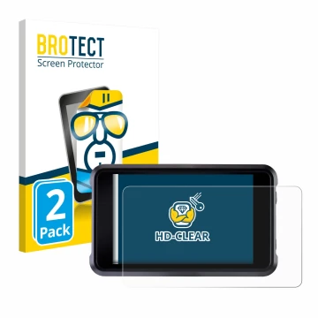 Vorderseite einer Produktverpackung mit dem Markenlogo BROTECT. Daneben ist das Gerät Atomos Shogun Classic mit dem zugehörige