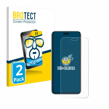 Vorderseite einer Produktverpackung mit dem Markenlogo BROTECT. Daneben ist das Gerät Honor Magic 7 RSR mit dem zugehörigen Di