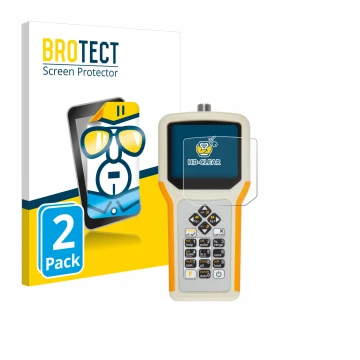 Vorderseite einer Produktverpackung mit dem Markenlogo BROTECT. Daneben ist das Gerät RigExpert AA-55 Zoom mit dem zugehörigen