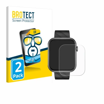 Vorderseite einer Produktverpackung mit dem Markenlogo BROTECT. Daneben ist das Gerät Bekomiya Smartwatch 2