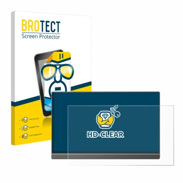 Vorderseite einer Produktverpackung mit dem Markenlogo BROTECT. Daneben ist das Gerät Arzopa Z1FC 16.1