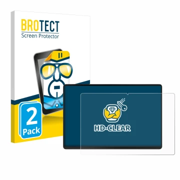 Vorderseite einer Produktverpackung mit dem Markenlogo BROTECT. Daneben ist das Gerät Acer Iconia X12 mit dem zugehörigen Disp