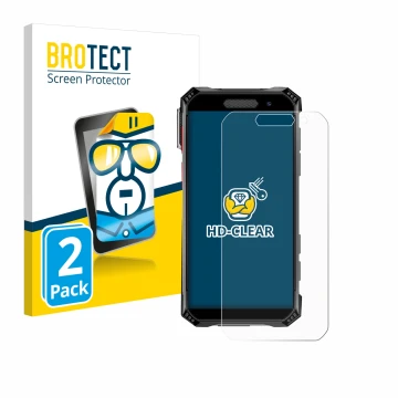 Vorderseite einer Produktverpackung mit dem Markenlogo BROTECT. Daneben ist das Gerät Soyes S10 Max mit dem zugehörigen Displa
