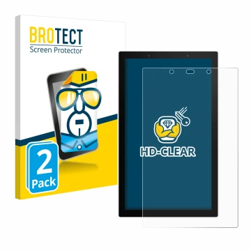 Vorderseite einer Produktverpackung mit dem Markenlogo BROTECT. Daneben ist das Gerät SONOFF NSPanel Pro 120 mit dem zugehörig