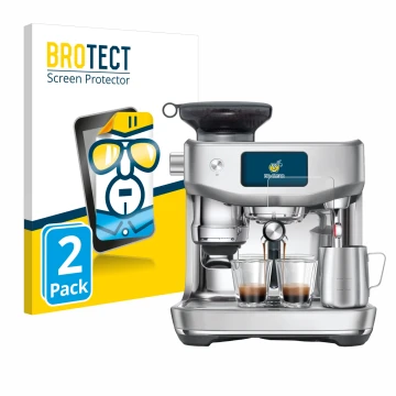 Vorderseite einer Produktverpackung mit dem Markenlogo BROTECT. Daneben ist das Gerät Sage the Oracle Jet mit dem zugehörigen 