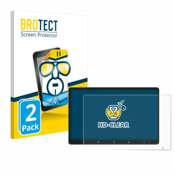 Vorderseite einer Produktverpackung mit dem Markenlogo BROTECT. Daneben ist das Gerät Joying Car Radio 11.6