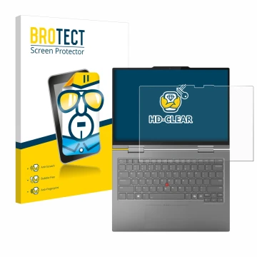 Vorderseite einer Produktverpackung mit dem Markenlogo BROTECT. Daneben ist das Gerät Lenovo ThinkPad X1 2-in-1 Gen 10 14