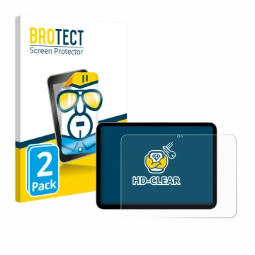 Vorderseite einer Produktverpackung mit dem Markenlogo BROTECT. Daneben ist das Gerät Apple iPad A16 11