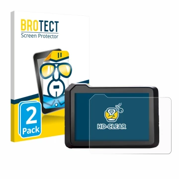 Vorderseite einer Produktverpackung mit dem Markenlogo BROTECT. Daneben ist das Gerät KTM 1390 Super Duke R 2025 5