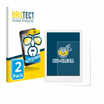 Vorderseite einer Produktverpackung mit dem Markenlogo BROTECT. Daneben ist das Gerät Meebook M8 7.8