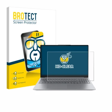 Vorderseite einer Produktverpackung mit dem Markenlogo BROTECT. Daneben ist das Gerät Lenovo ThinkBook 16 Gen 8 mit dem zugehö