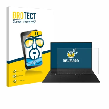 Vorderseite einer Produktverpackung mit dem Markenlogo BROTECT. Daneben ist das Gerät LG gram 17