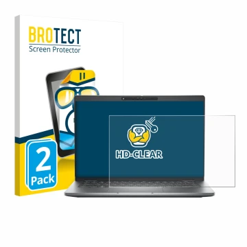 Vorderseite einer Produktverpackung mit dem Markenlogo BROTECT. Daneben ist das Gerät Dell Latitude 5330 mit dem zugehörigen D
