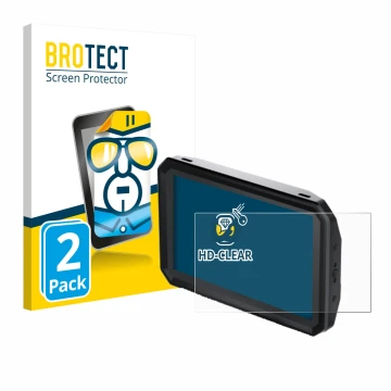 Vorderseite einer Produktverpackung mit dem Markenlogo BROTECT. Daneben ist das Gerät Blackmagic Design Pyxis Monitor 5