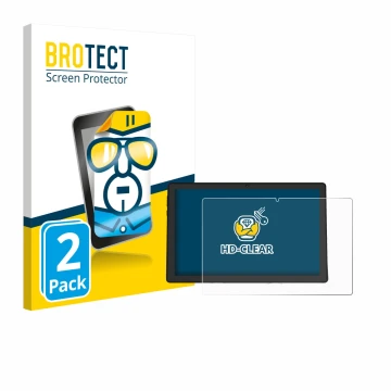 Vorderseite einer Produktverpackung mit dem Markenlogo BROTECT. Daneben ist das Gerät Whitedeer A10PRO mit dem zugehörigen Dis