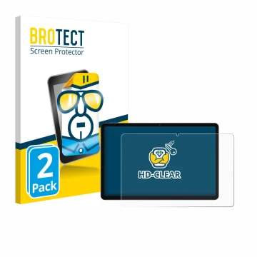 Vorderseite einer Produktverpackung mit dem Markenlogo BROTECT. Daneben ist das Gerät Xiaomi Redmi Pad 2 mit dem zugehörigen D