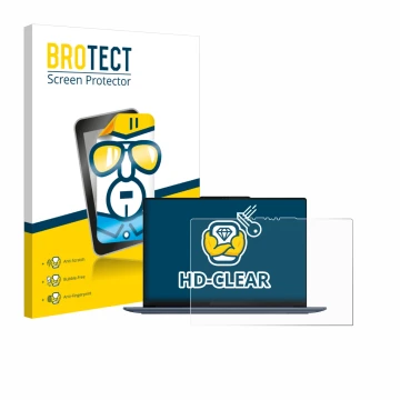 Vorderseite einer Produktverpackung mit dem Markenlogo BROTECT. Daneben ist das Gerät Lenovo Yoga Slim 7 14Q8X9 mit dem zugehö