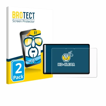 Vorderseite einer Produktverpackung mit dem Markenlogo BROTECT. Daneben ist das Gerät Oppo Pad SE mit dem zugehörigen Displays