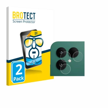 Vorderseite einer Produktverpackung mit dem Markenlogo BROTECT. Daneben ist das Gerät Fairphone 6 (NUR Kamera) mit dem zugehör