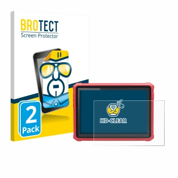 Vorderseite einer Produktverpackung mit dem Markenlogo BROTECT. Daneben ist das Gerät Launch X-431 Pro3 V+ Elite mit dem zugeh