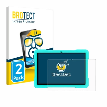 Vorderseite einer Produktverpackung mit dem Markenlogo BROTECT. Daneben ist das Gerät UJJ U8 mit dem zugehörigen Displayschutz