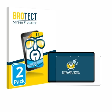 Vorderseite einer Produktverpackung mit dem Markenlogo BROTECT. Daneben ist das Gerät OnePlus Pad Lite mit dem zugehörigen Dis