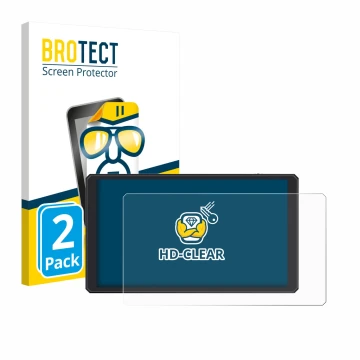 Vorderseite einer Produktverpackung mit dem Markenlogo BROTECT. Daneben ist das Gerät Feelworld CUT6 6