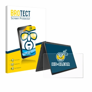 Vorderseite einer Produktverpackung mit dem Markenlogo BROTECT. Daneben ist das Gerät Lenovo IdeaPad Flex 5 14ALC05 mit dem zu