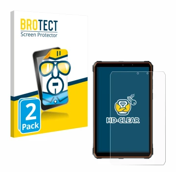 Vorderseite einer Produktverpackung mit dem Markenlogo BROTECT. Daneben ist das Gerät Blackview Active 5 mit dem zugehörigen D