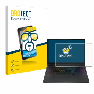 Vorderseite einer Produktverpackung mit dem Markenlogo BROTECT. Daneben ist das Gerät Lenovo Legion 5i Gen 10 15