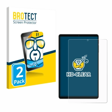Vorderseite einer Produktverpackung mit dem Markenlogo BROTECT. Daneben ist das Gerät Alldocube iPlay 70 mini Ultra mit dem zu