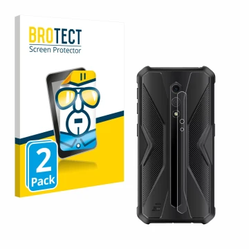 Vorderseite einer Produktverpackung mit dem Markenlogo BROTECT. Daneben ist das Gerät Ulefone Armor X12 Pro (NUR Kameraschutz)