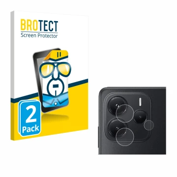 Vorderseite einer Produktverpackung mit dem Markenlogo BROTECT. Daneben ist das Gerät Xiaomi Redmi Note 14 4G (NUR Kameraschut