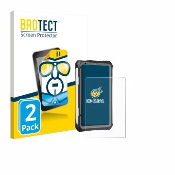 Vorderseite einer Produktverpackung mit dem Markenlogo BROTECT. Daneben ist das Gerät Apple iPad Mini 7 2024 (case-friendly) m