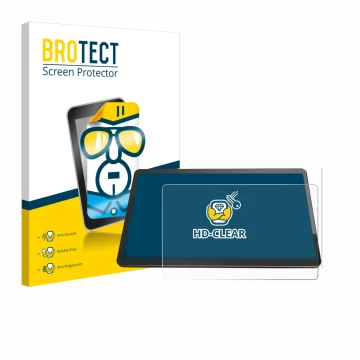 Vorderseite einer Produktverpackung mit dem Markenlogo BROTECT. Daneben ist das Gerät Elo TouchSystems 1504L 15